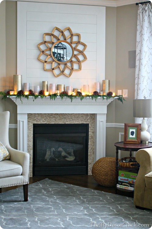 Christmas mantel