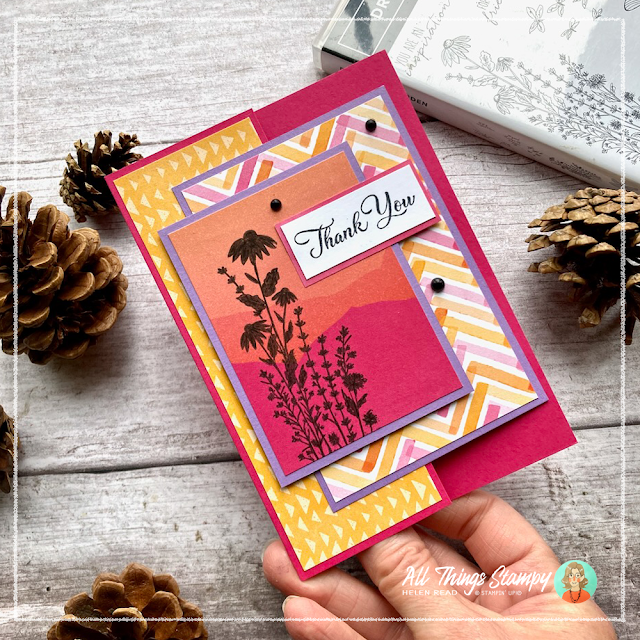 Stampin up UK Silhouette technique card idea