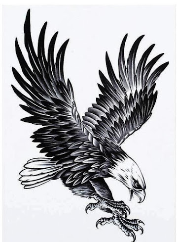 Eagle-attacking-tattoo-stencil