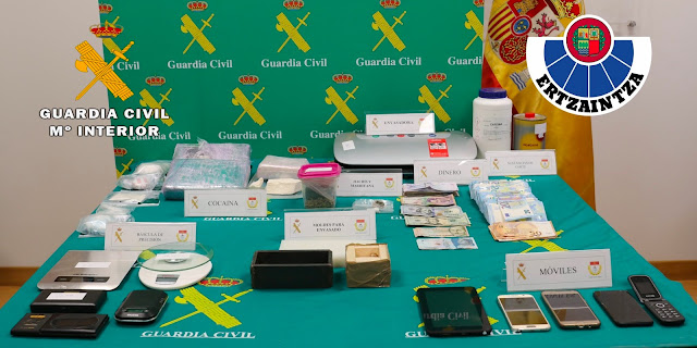 Operación antidroga de las Guardia Civil y la Ertzaintza