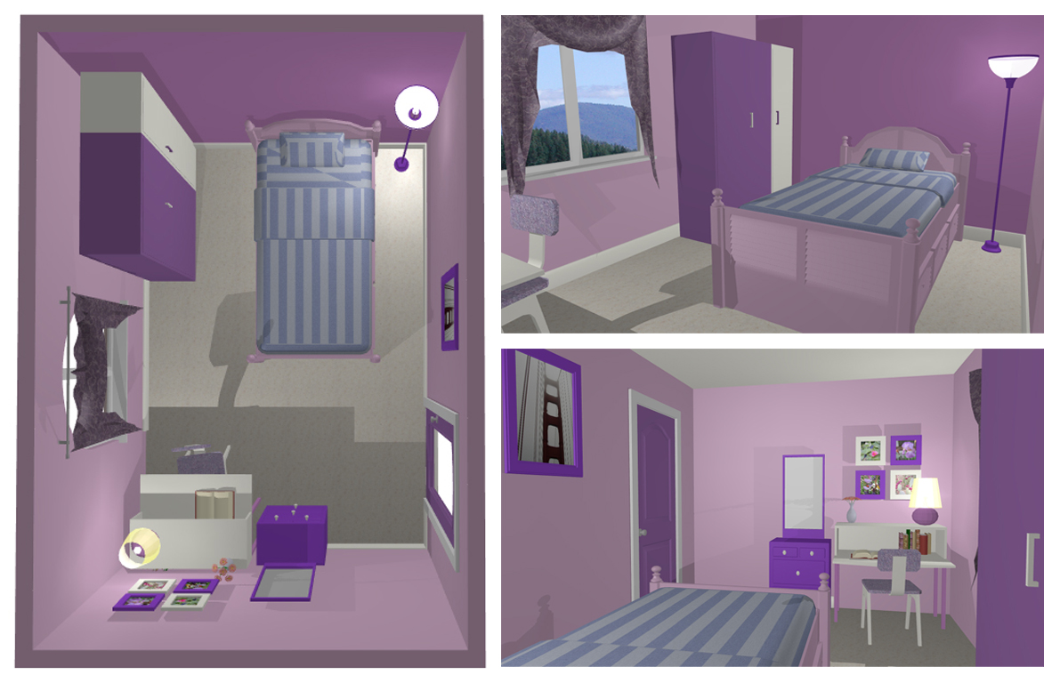 Kontentika: Desain Kamar Ungu Violet