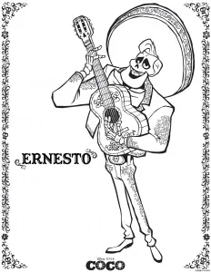 Coco: Free Printable Coloring Pages.