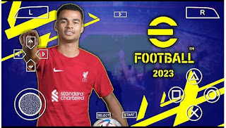 Download eFootball PES 23 New Update Transfer Musim Dingin 2023 PPSSPP Graphics HD Camera PS5
