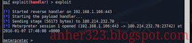 meterpreter sessions 1 opened