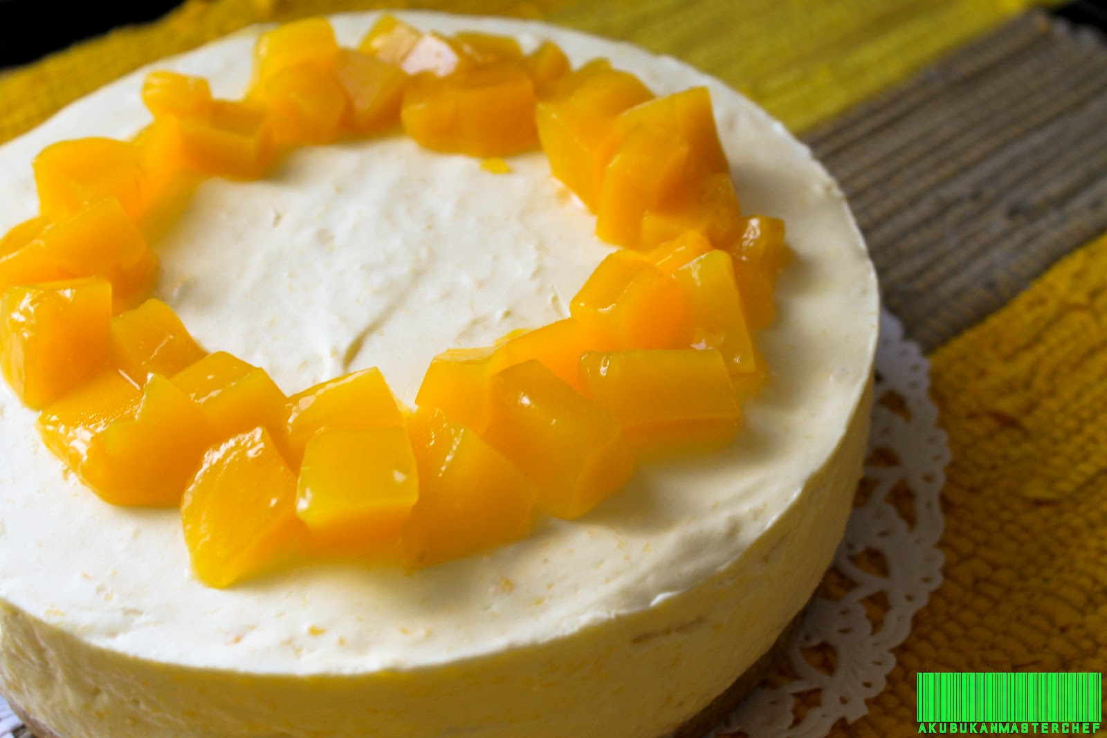 Aku Bukan Masterchef: Resepi 87 : No-Baked Mango Cheesecake