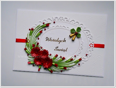  Weihnachtskarte , quilling