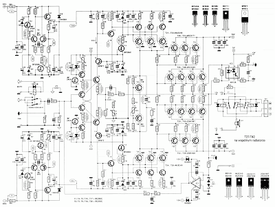 Schéma Amplificateur de puissance 2000 Watt