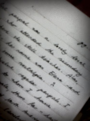 A sample of my handwriting, up-close, from a letter to a new penpal 