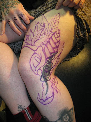 Thigh Tattoos on Thigh Tattoo Design Tattooed Women Thigh Tattoo Design Random Tattoo