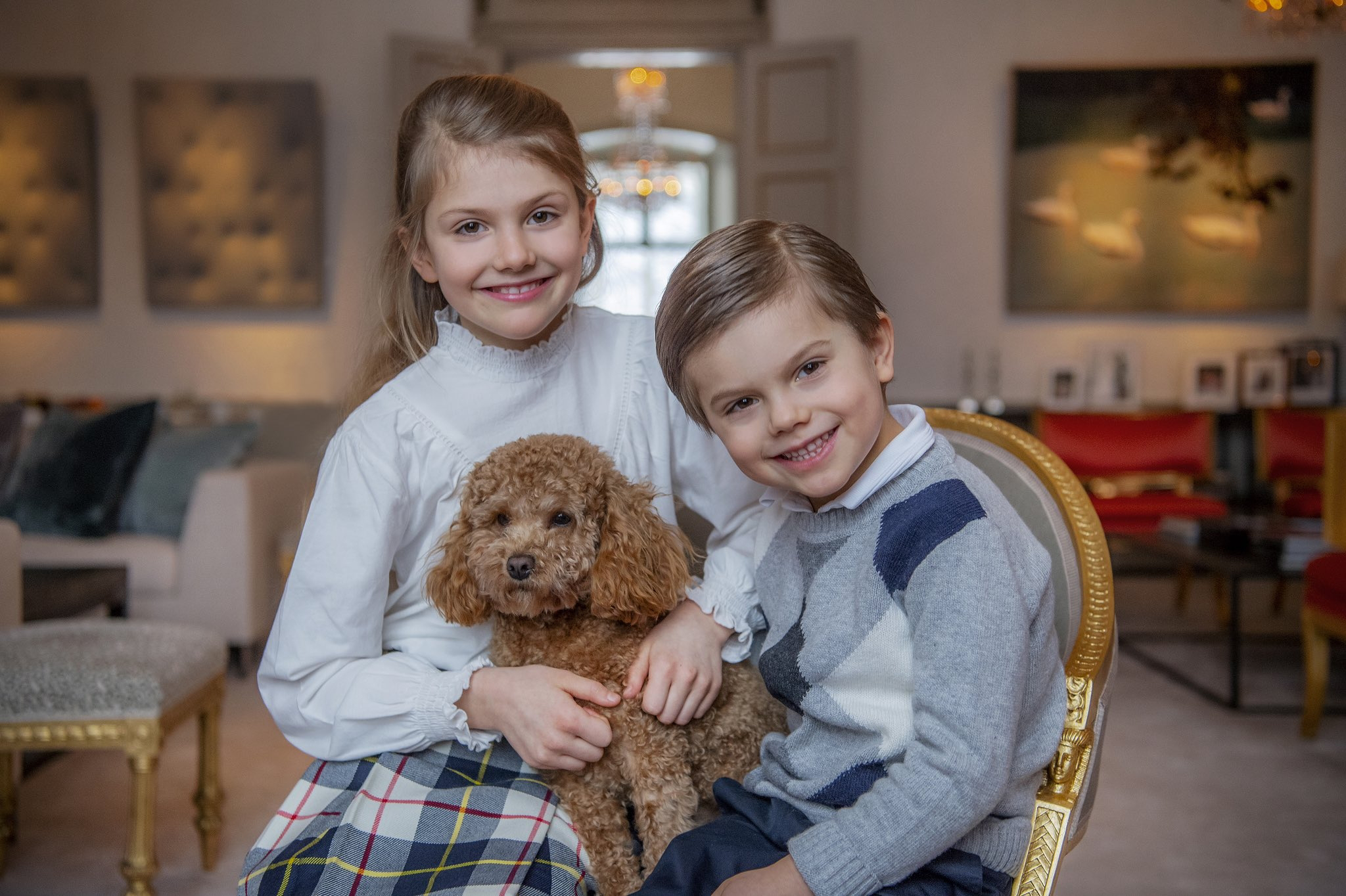 Princess Estelle and Prince Oscar of Sweden new pictures