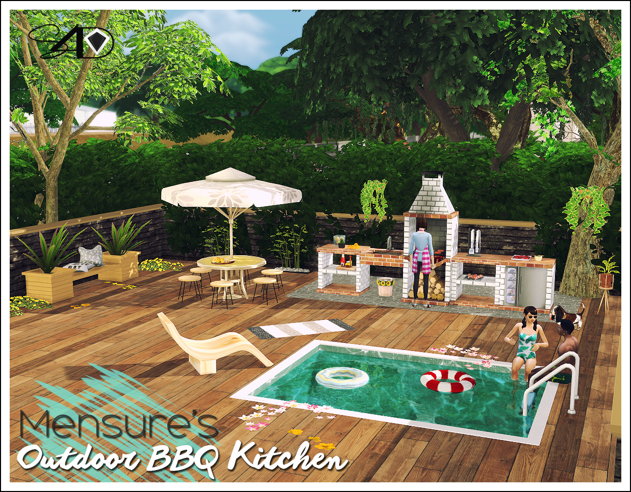 My Sims 4 Blog TS2 BBQ Outdoor Kitchen Set Conversion by 