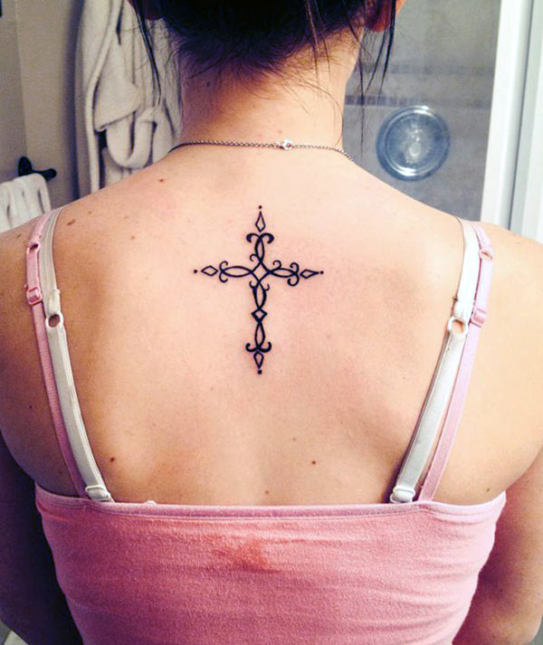 This is so lovely cross tattoo elegant lines ink works tattoo design and ideas 