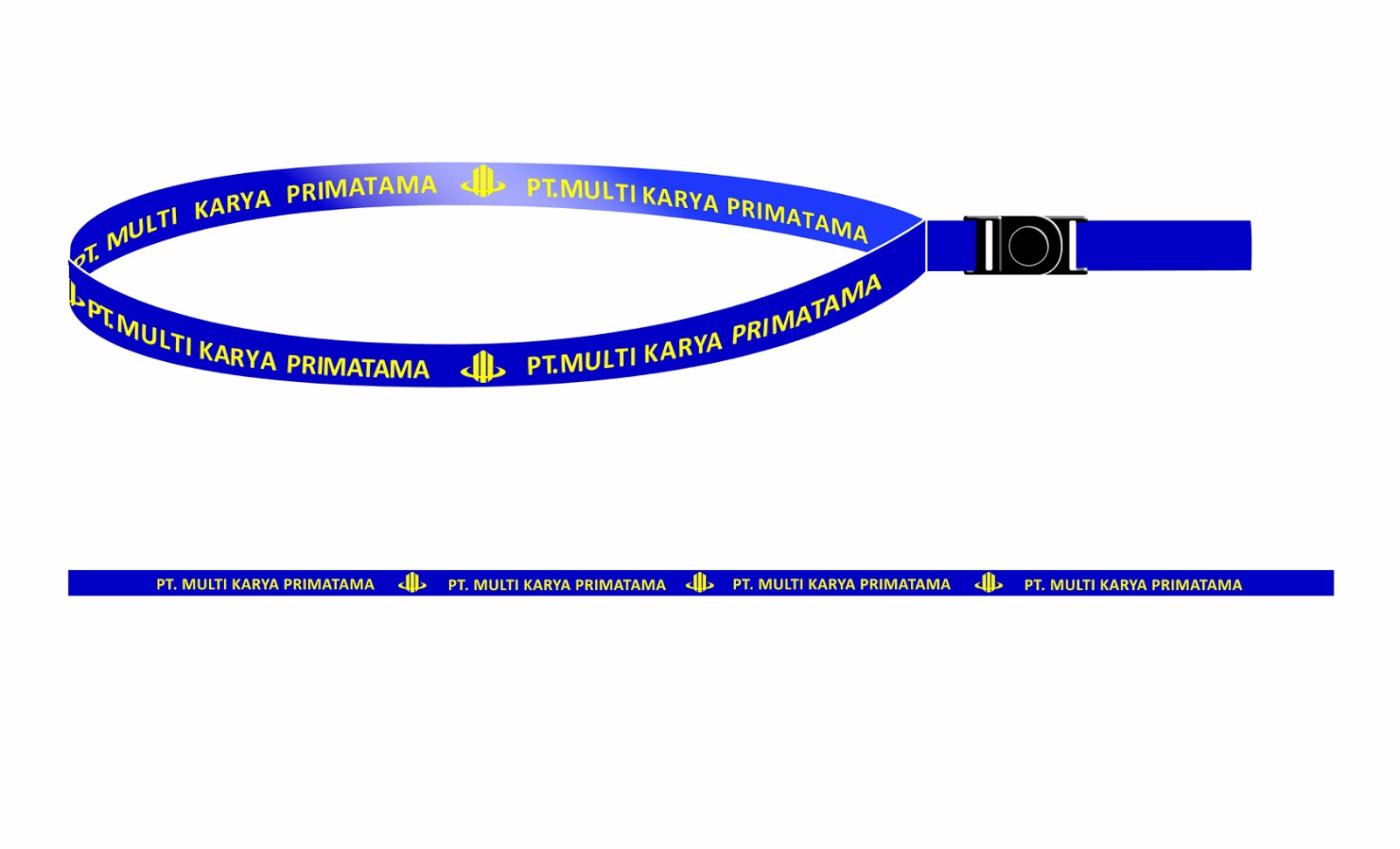 Spanduk instant: tali id card lanyard printing full color 