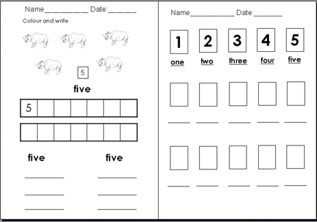 MATEMATIK PRASEKOLAH: aktiviti kenal nombor