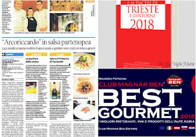 collaborazioni con "Il Piccolo" "Le Guide di Repubblica" e "Best Gourmet"