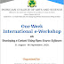 One week international e- workshop on Developing e - content using open source software Date: 31/8/2020 to 6/9/2020 - (7 Days)