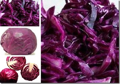Salada de Repolho roxo com especiarias