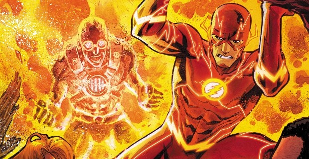 The Flash vs Heat Wave DC Comics artwork characters