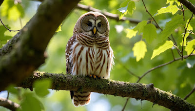 Barred Owl বা পেঁচা  বনাঞ্চলের অপরিহার্য শিকারি: ভূমিকা এবং চ্যালেঞ্জ
