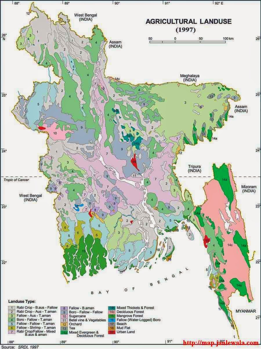bangladesh agricultural land use map