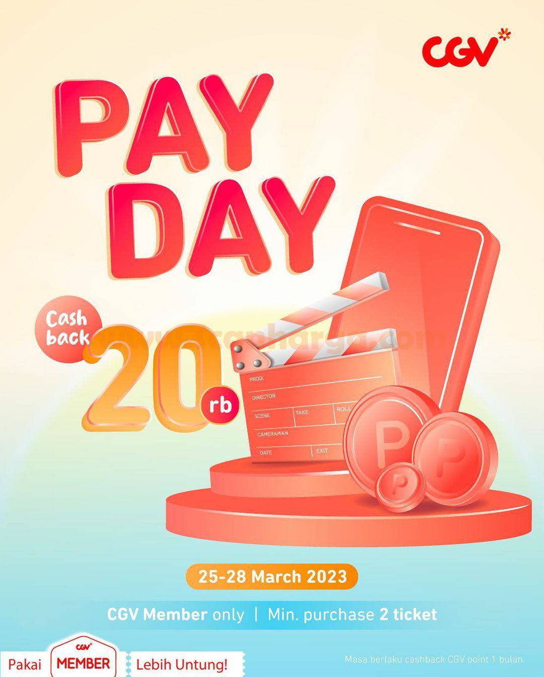 Promo CGV Payday Cashback 20Ribu