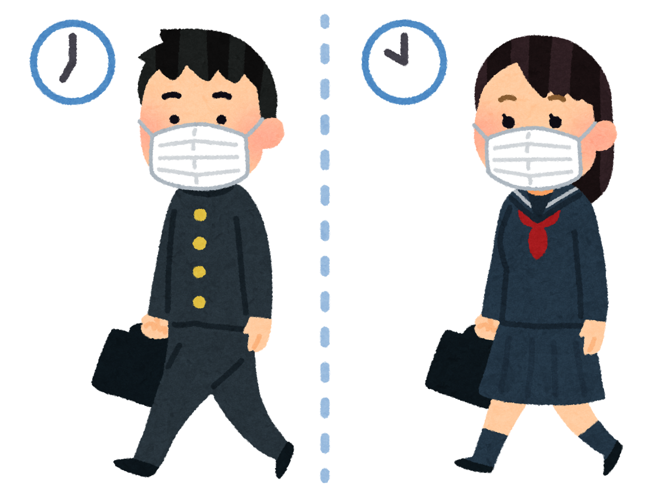 時差通学のイラスト かわいいフリー素材集 いらすとや 時差通学のイラスト かわいいフリー素材集 いらすとや