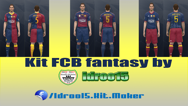 PES 2017 FC Barcelona fantasy kits by Idroo15 Kit Maker