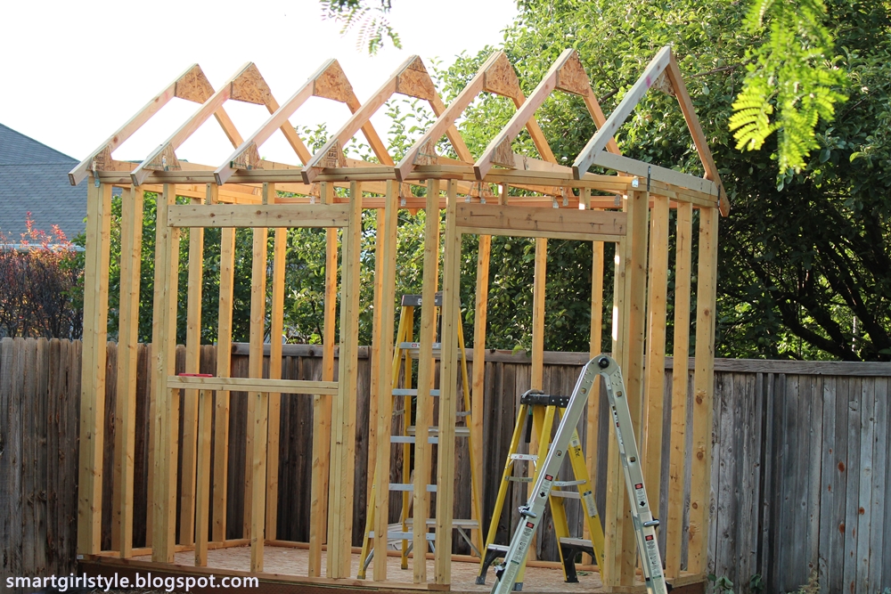 smartgirlstyle: Backyard Shed: Progress Update