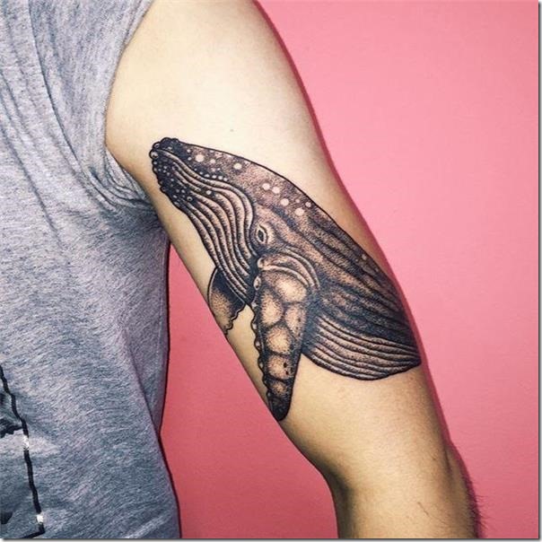 increble-textura-de-la-ballena-estampada-en-el-brazo