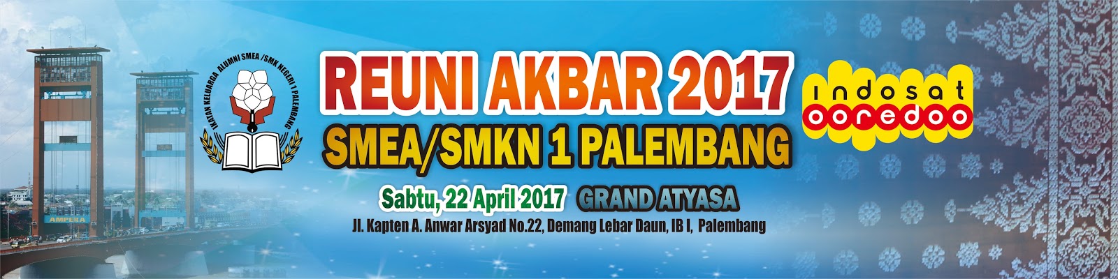  Reuni Akbar SMEAN SMKN 1plg Desain Spanduk Tiket dan 