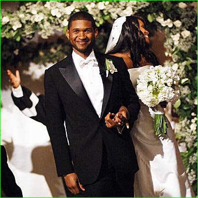 Wedding Songs on Wedding Pictures From R B Superstar Usher And Stylist Tameka Foster