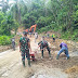 Meski Nyaris Rampung, Satgas TMMD Kodim 0204/DS Terus Mantapkan Badan Jalan Cor Rigid Beton 