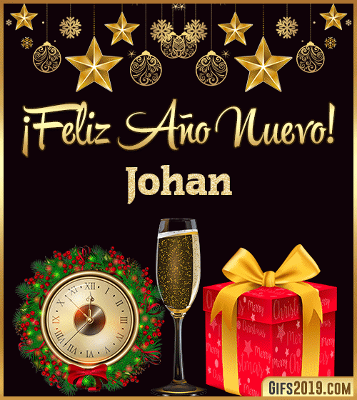 Gif de feliz año nuevo con nombre johan Gif de feliz año nuevo con nombre johan