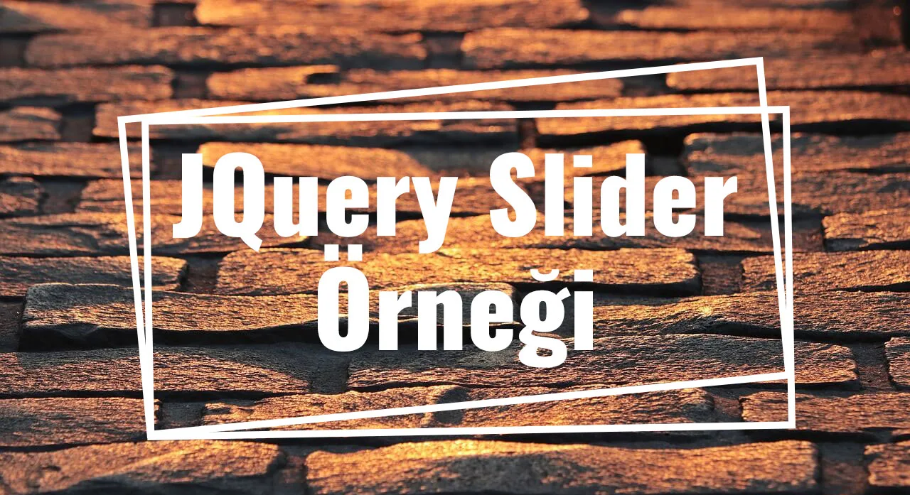 JQuery Slider Örneği