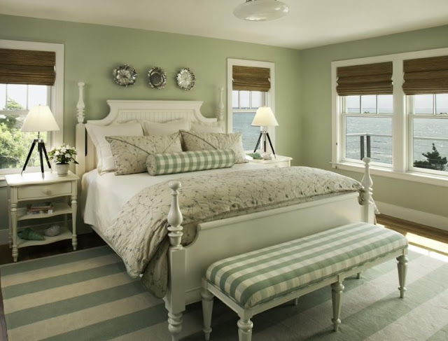 modern sage green bedroom