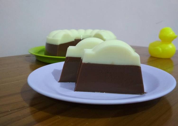 12 Resep Cara  Membuat  Puding  Coklat Susu  Lumut Lembut 