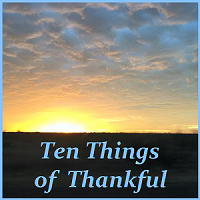 ten things of thankful logo, gratitude