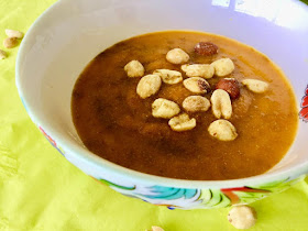 vegan carrot peanut soup
