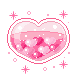 heart bubbles pixel art