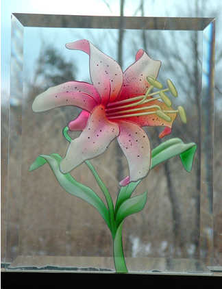 Creating captivating glass painting designs on doors and windows help