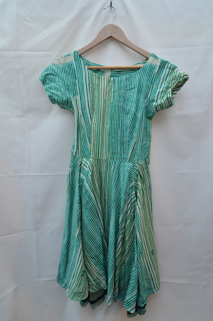 a cotton summer dress on a coathanger