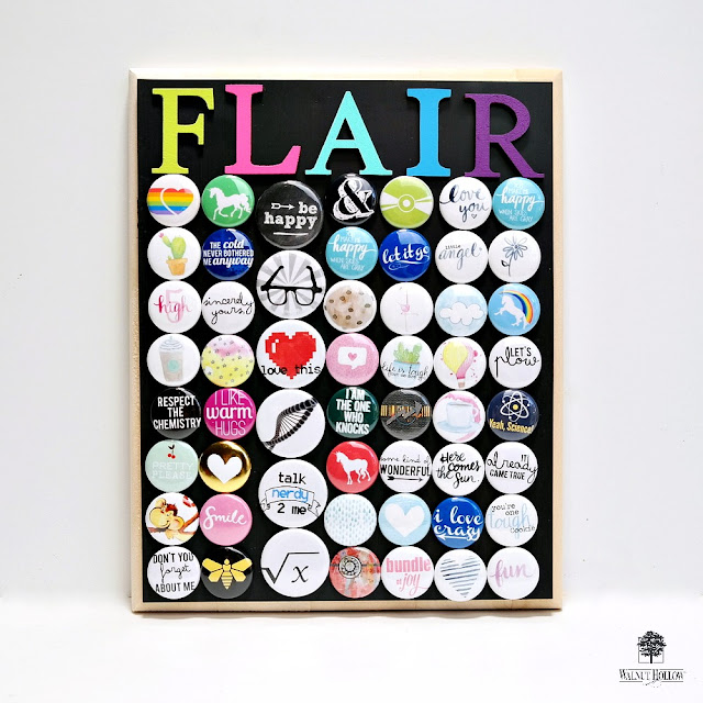 DIY Magnetic Flair Board by Dana Tatar