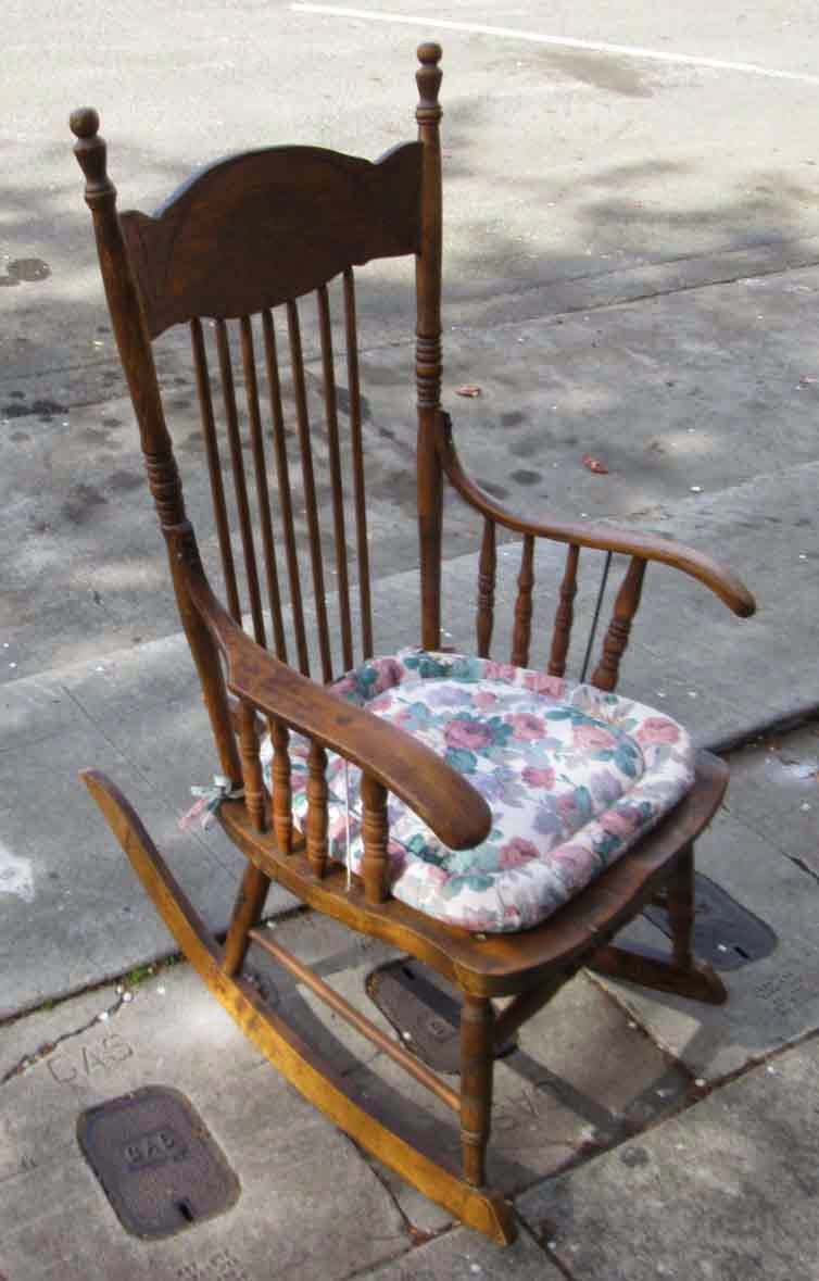 UHURU FURNITURE & COLLECTIBLES: SOLD Spindle Rocking Chair - $75