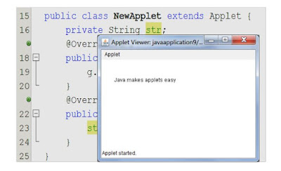 Tạo một applet trong lập trình java