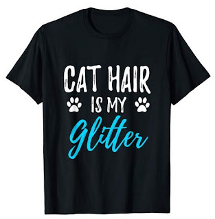 Image: Cat Hair is My Glitter T-shirt | Funny Cat Lover Gift Shirt