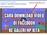 Cara Simpan Video Di Fb Ke Hp