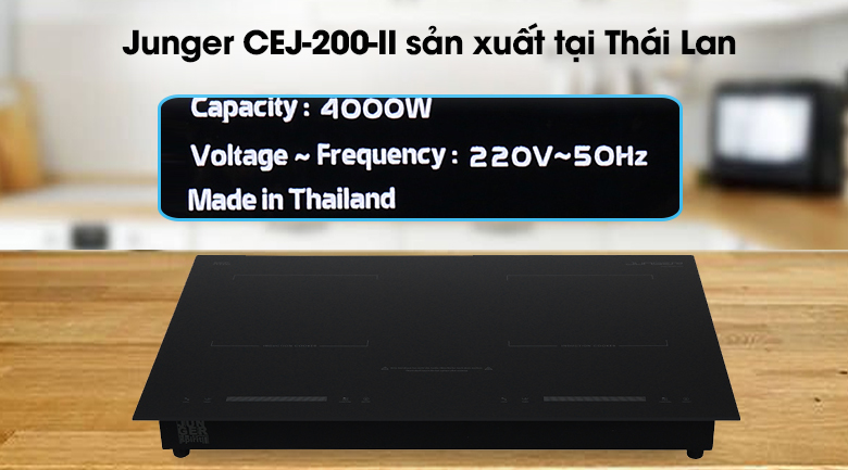 Bếp điện từ đôi Junger CEJ-200-II