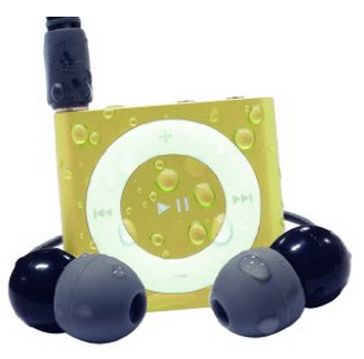 Waterfi 100% Waterproof iPod Shuffle Swim Kit (Yellow)