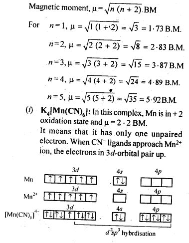 Solutions Class 12 Chemistry Chapter-8 (The d and f Block Elements)