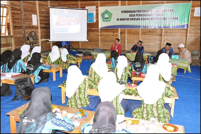 KUA Kec.Jorong Gelar Pembinaan Pentingnya Pendewasaan Usia Perkawinan